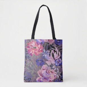 Rosa Blume Rosa Zitronen Blumenstrauß Tasche