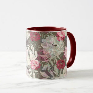 Rosa Blume Rosa Zitronen Blumenstrauß Tasse