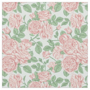 Rosa Blume Rose Garten Bouquet Muster Stoff