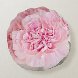 Rosa Blume Rundes Kissen