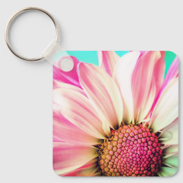 Rosa Blume Schlüsselanhänger