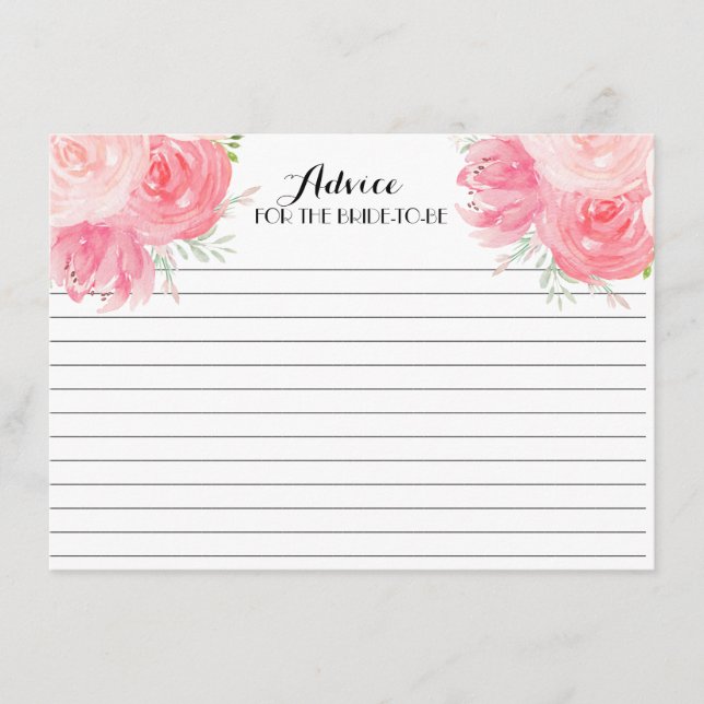 Rosa Blume Schöne Blumenberater Karten (Vorderseite)