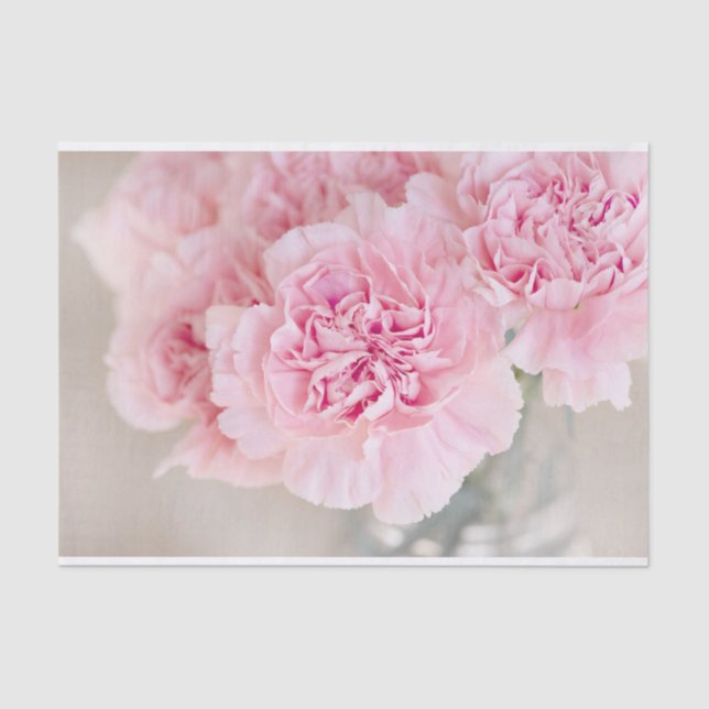 Rosa Blume Seidenpapier (Vorderseite)