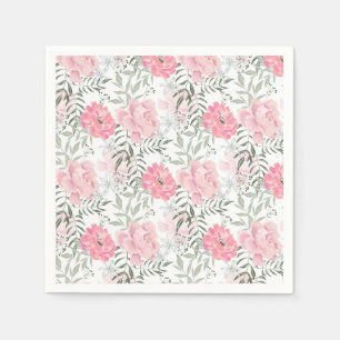 Rosa Blume Serviette