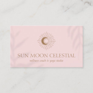 Rosa Blume Shade Energy Healing Sun Visitenkarte