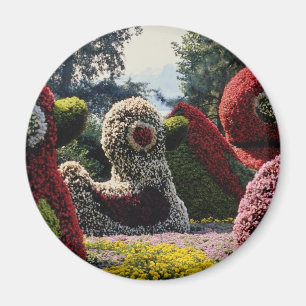Rosa Blume Skulptur, Insel Mainau, Bayerische Blüt Magnet