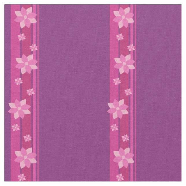 Rosa Blume Stoff (Nahaufnahme)