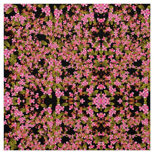 Rosa Blume Stoff (Muster)