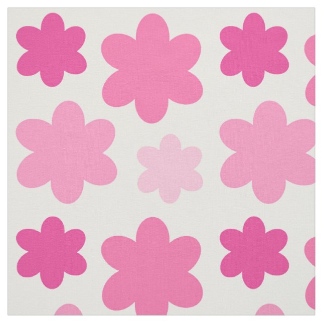 Rosa Blume Stoff (Muster)