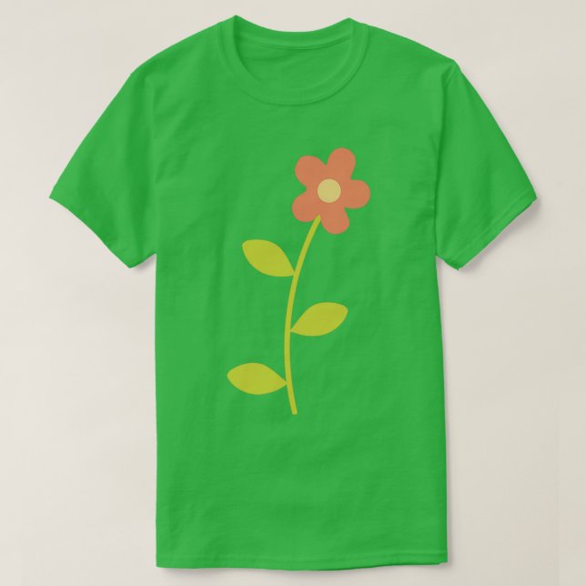 Rosa Blume T-Shirt (Design vorne)