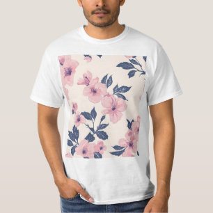 rosa Blume T-Shirt