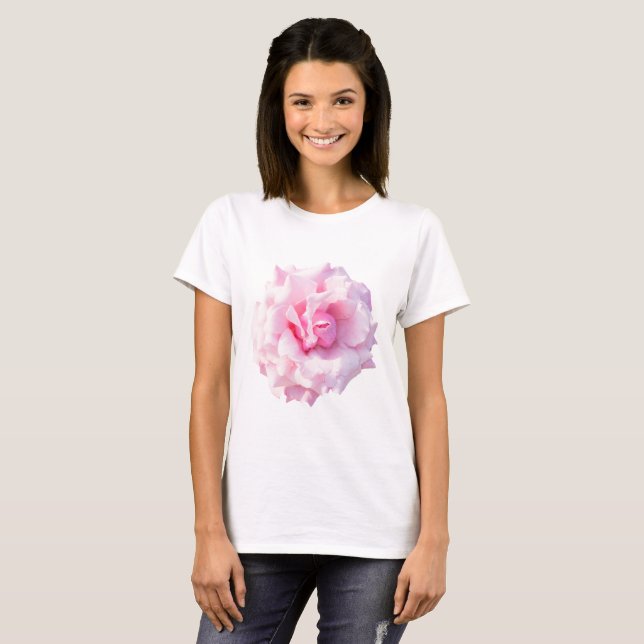 Rosa Blume T-Shirt (Vorne ganz)
