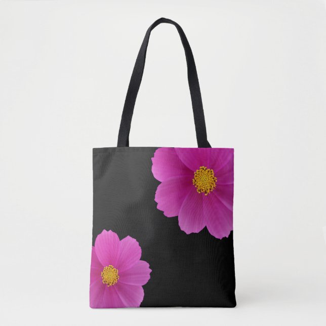 Rosa Blume Tasche (Vorderseite)