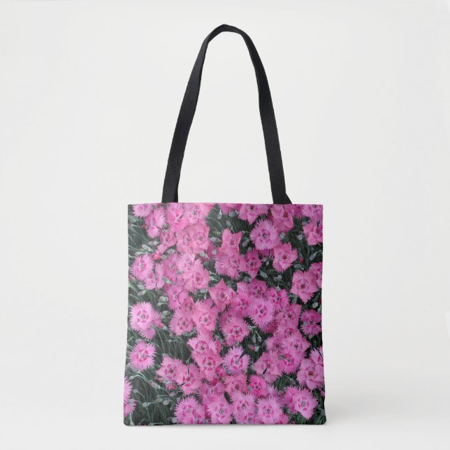 Rosa Blume Tasche (Vorderseite)