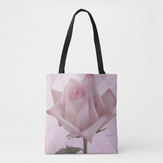 Rosa-Blume Tasche (Vorderseite)