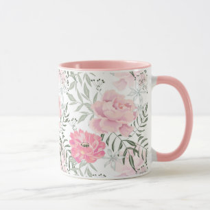 Rosa Blume Tasse