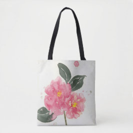 Rosa Blume Tote Tasche