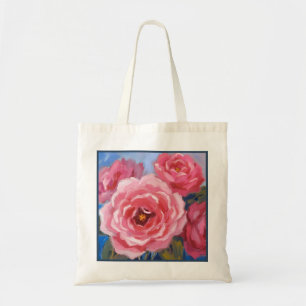 Rosa Blume Tragetasche