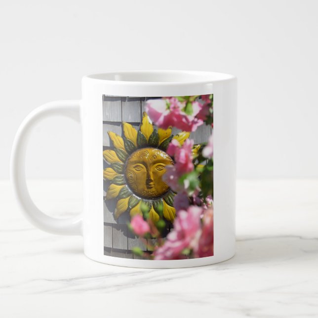 Rosa Blume und Sonne - Martha's Vineyard Jumbo-Tasse (Links)
