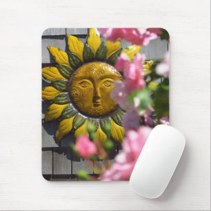 Rosa Blume und Sonne - Martha's Vineyard Mousepad