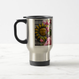 Rosa Blume und Sonne - Martha's Vineyard Reisebecher