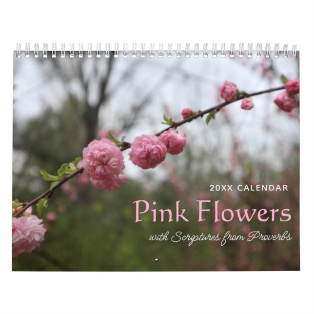 Rosa Blume und Sprichwörterbücher Kalender (Titelbild)