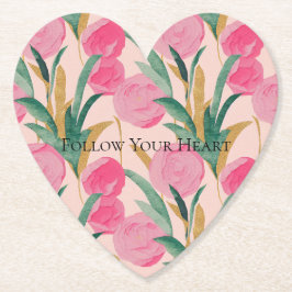 Rosa Blume Untersetzer