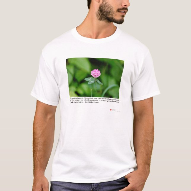 Rosa Blume von der Lee Hiller Liebe Geschenksammlu T-Shirt (Vorderseite)