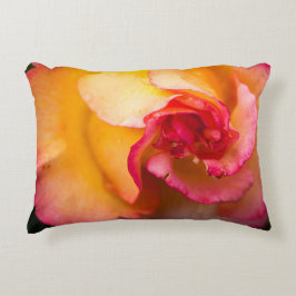 Rosa-Blume Zierkissen