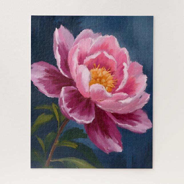 Rosa-Blumen-Aquarellmalerei (Vertikal)