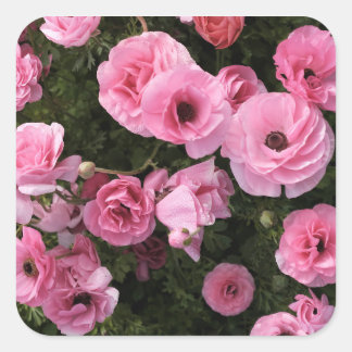 Rosa Blumen Aufkleber