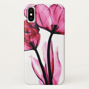 Rosa Blumen der Leidenschafts-  iPhone X Hülle