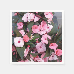 Rosa Blumen-Garten-Stoffservietten Elegante Bota Serviette