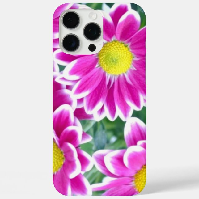 Rosa Blumen  iPhone 16 Pro Max Hülle (Rückseite)