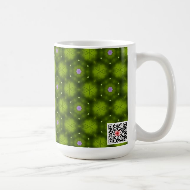 Rosa Blumen Kaffeetasse (Rechts)