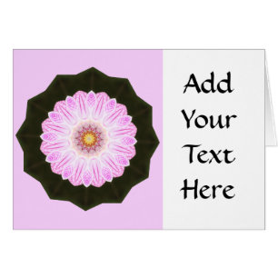 Rosa Blumen-Kaleidoskop-abstrakte Kunst-Grafik