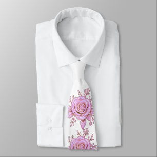 ROSA BLUMEN Krawatte