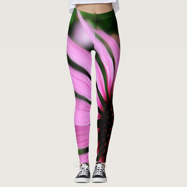 ROSA BLUMEN-LANGE BLUMENBLATT-SONNENBLUME-LEGGINGS LEGGINGS (Vorderseite)