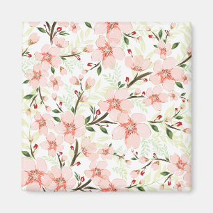 Rosa Blumen Magnet