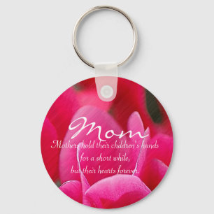 Rosa Blumen"Mama-" Schlüsselanhänger