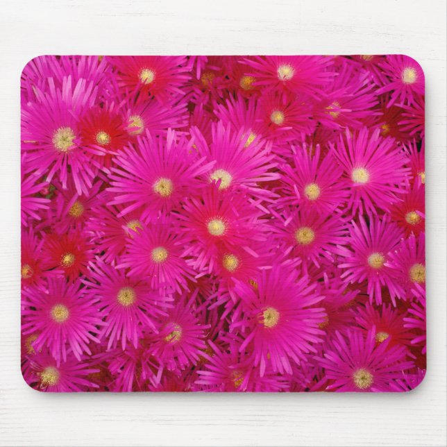 Rosa Blumen Mousepad (Vorne)