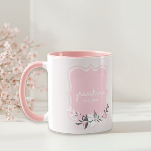 Rosa Blumen-Muttertagsgeschenk Oma Tasse