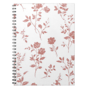 Rosa Blumen Notizblock
