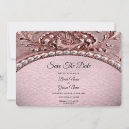 Rosa Blumen Save the Date