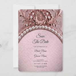 Rosa Blumen Save the Date