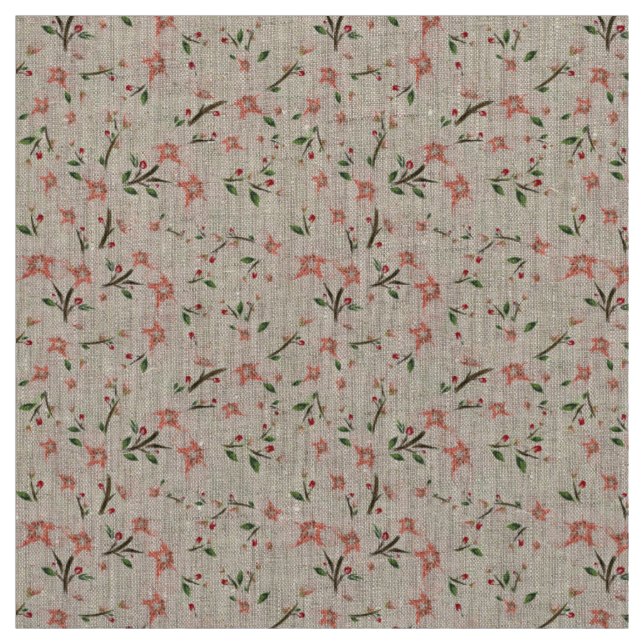 Rosa Blumen Stoff (Muster)
