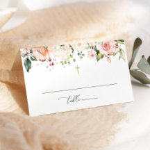 Rosa Blumen, Weiße Blumen, Boho, Florale Taufe