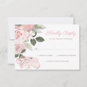 Rosa Blumenballett-Schläger Mitzvah UAWG RSVP Karte
