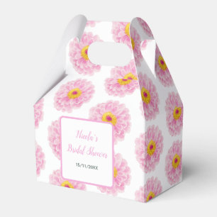 Rosa Blumenband Brautdusche Geschenkschachtel