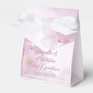 Rosa Blumenblüten-Hochzeit Geschenkschachtel